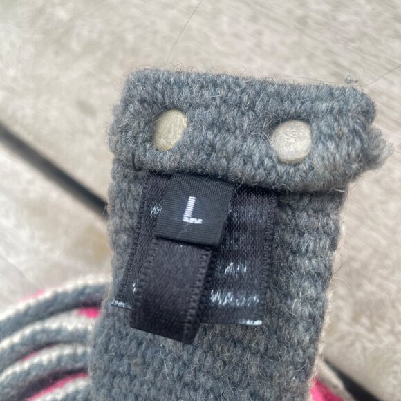 Sundance Size Large 100% Wool Peruvian Pink/Grey Belt - Beautiful Detail! - Picture 3 of 3